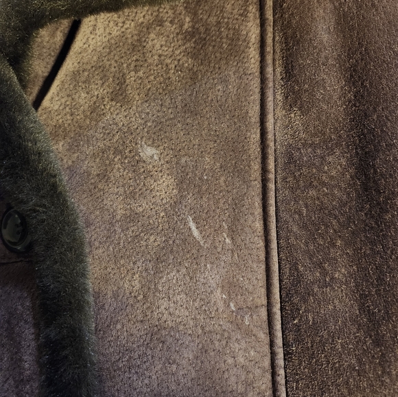 Leather Winter Coat w/ Faux Fur Lining - Picture 7 of 7